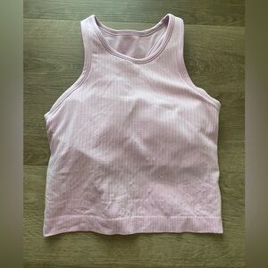 Lululemon Ebb to Street Cropped Racerback Tank - Vitapink Size 4